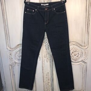 Woolrich 93% Cotton Dark Wash Five Pocket Straight Leg Jeans Size 12